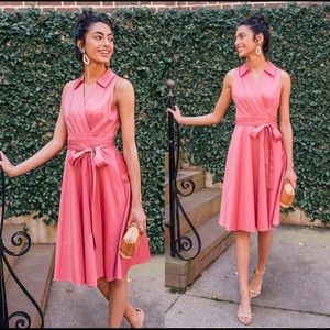 GAL MEETS GLAM Heather sleeveless wrap dress 12P